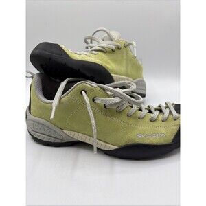 Scarpa Mojito Women's Size 7.5 (38) Hiking Trail Shoes Suede Leather Green